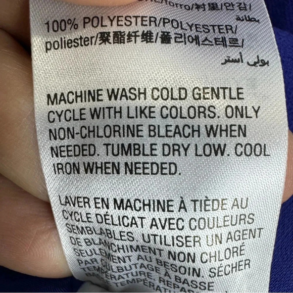 Alfani XXL Full Zip Coat Long Jacket Blue Ruffle Flared Long Sleeve Pockets NWT - Picture 10 of 10